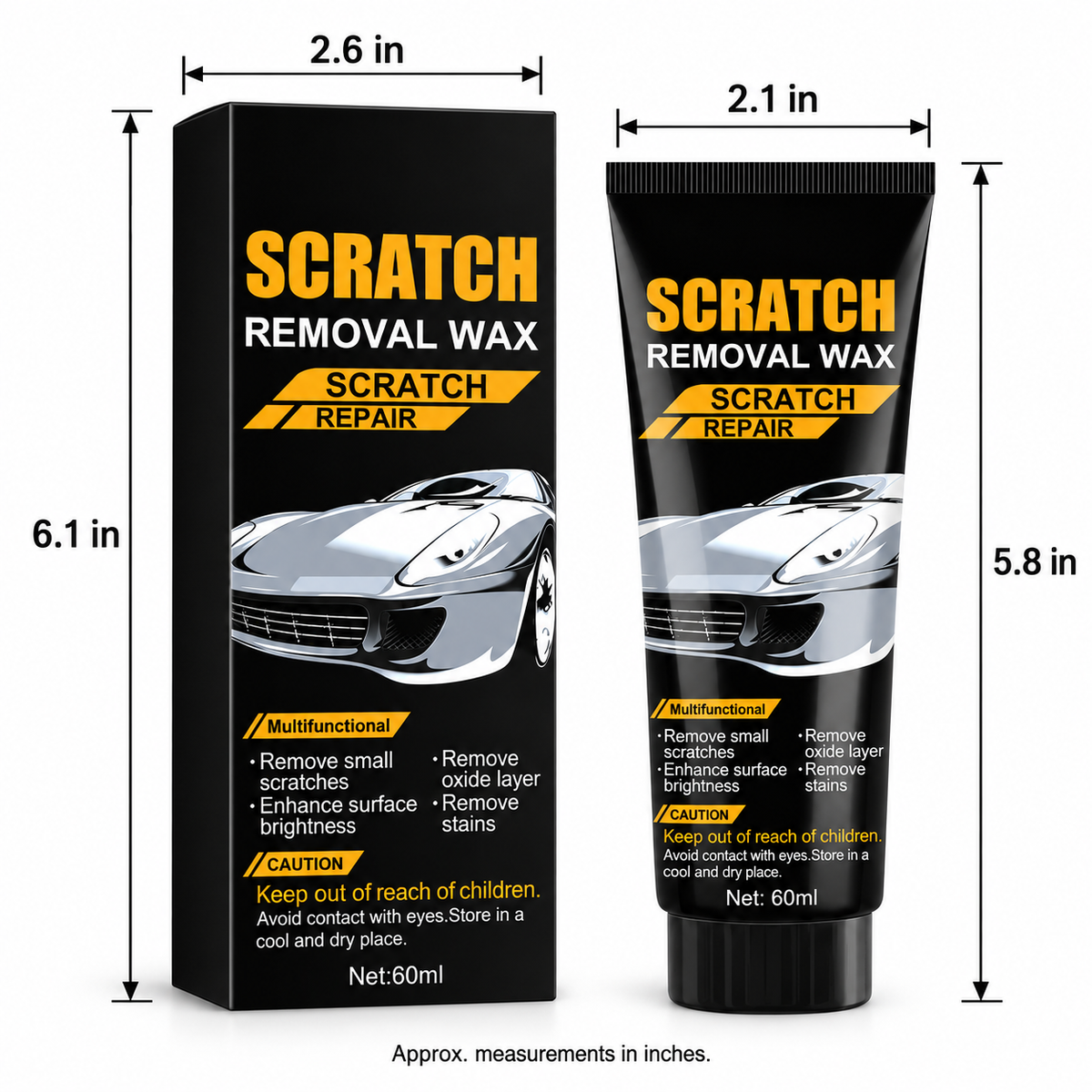 Car Scratch Care Polish Paste for Paint Surface Scratch Maintenance and Refinishing Care