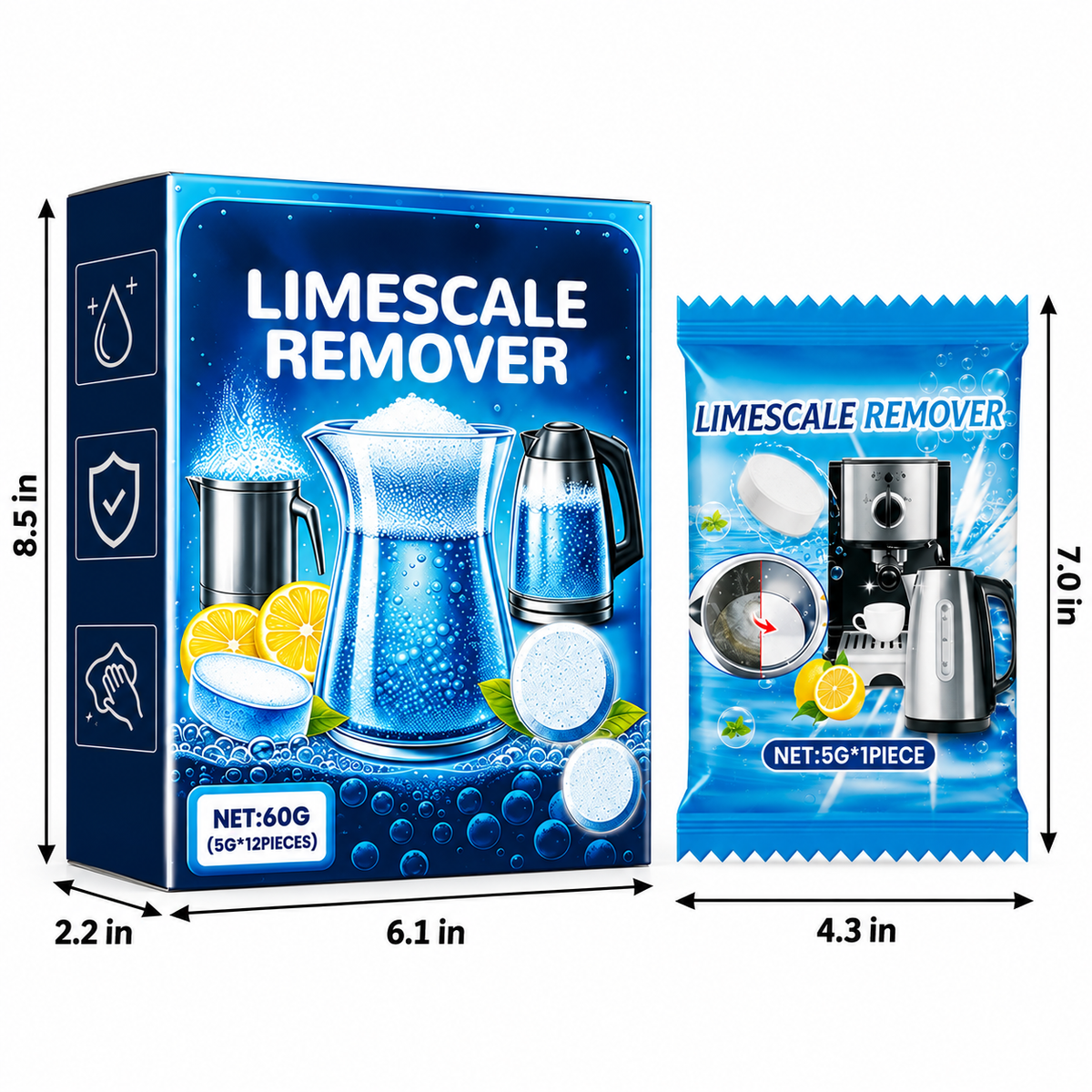 Limescale Cleaning Tablets for Kettles & Cookware